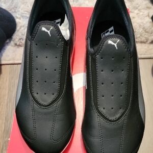 Puma Women's Black Slip-On Sneakers